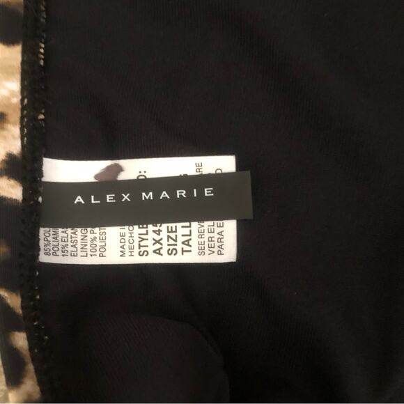 Alex Marie NWT Side Shirred High Cut Full Coverage Animal Print Bikini Bottom XL - Picture 12 of 13